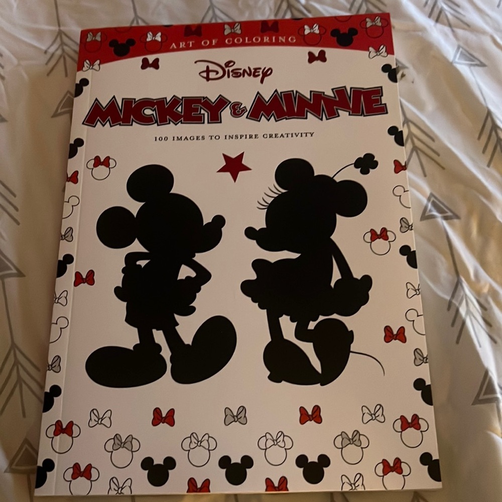 Disney Mickey and Minnie Mouse adult coloring book